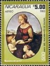 [Pintura. V Centenario del nacimiento de Rafael, 1.483 - 1.520. Aéreos., tipo BJH]